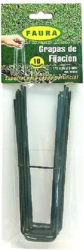 Grapa Metalica Cesped Artificial 170x35x3 mm 10 Unidades