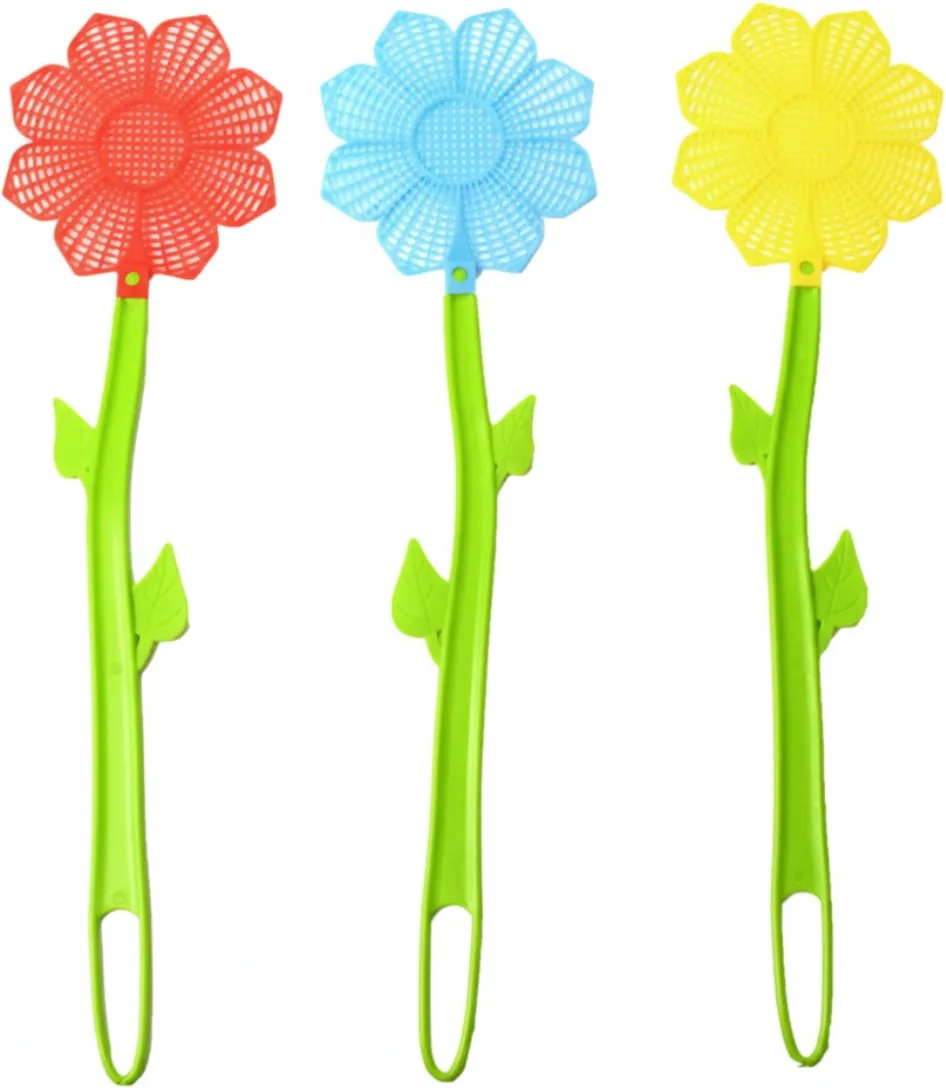 Raqueta Mata Moscas Flores