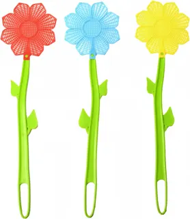 Raqueta Mata Moscas Flores