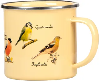 Taza Esmaltada Pajaros