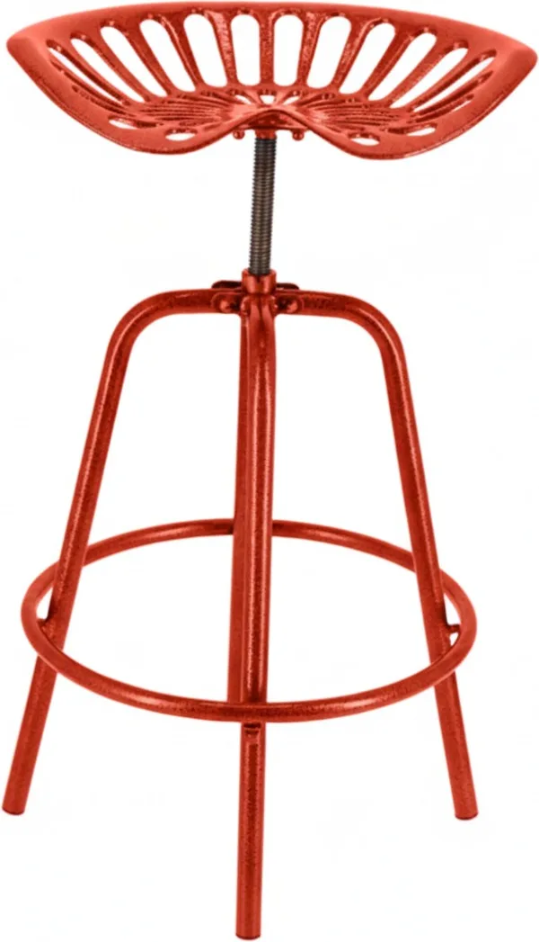 Taburete Diseño Tractor Roja