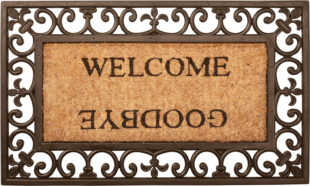 Felpudo Welcome Goodbye (Bienvenida Adios)