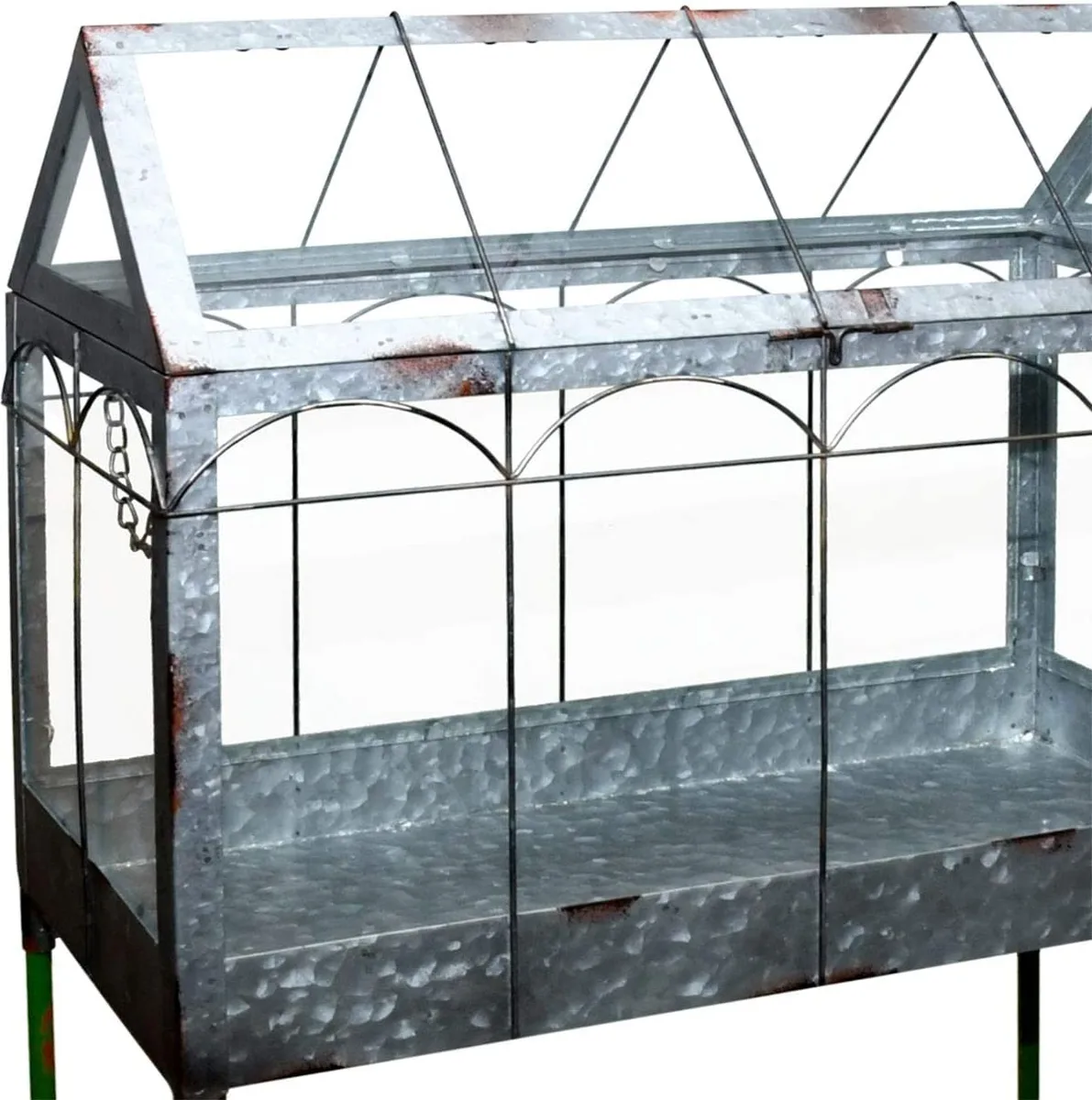 Casa Invernadero Cristal Verde con Soporte L — foto 2