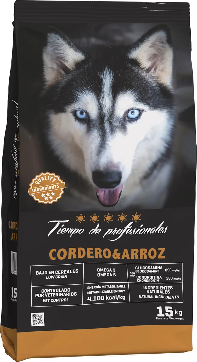 Pienso Perros Tiempo de Profesionales Cordero y Arroz 15 kg — foto principal
