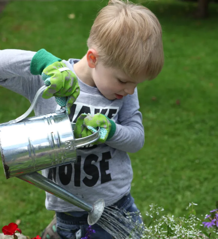 Guantes Jardin Niños Verde — foto 3