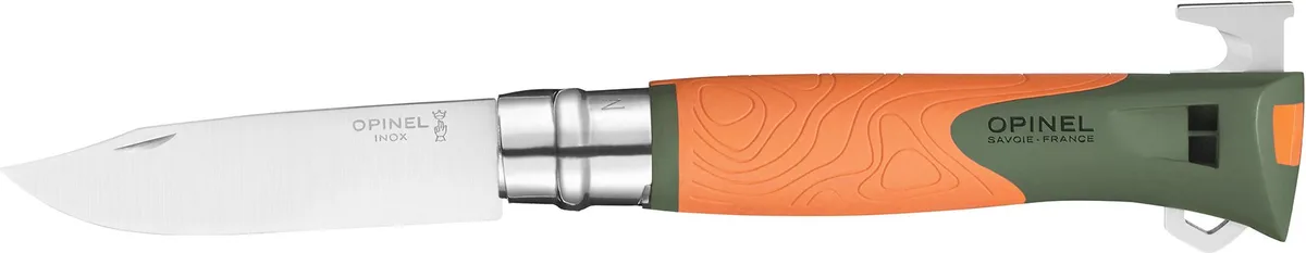 Navaja Opinel Nº12 Explore Naranja/Verde Blister