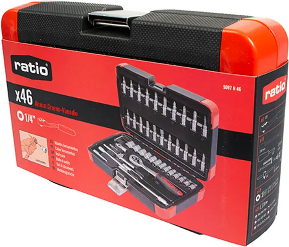 Estuche Vasos y Puntas 46 Pcs CR-V Ratio — foto 3