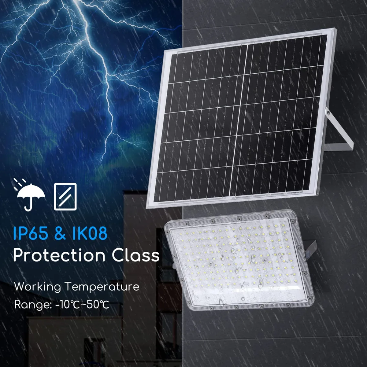 Foco Led con Panel Solar 200w 6500k — foto 5