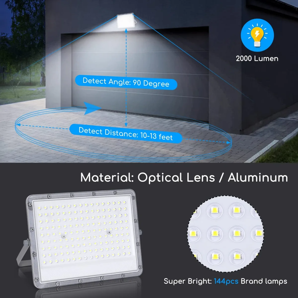 Foco Led con Panel Solar 200w 6500k — foto 4