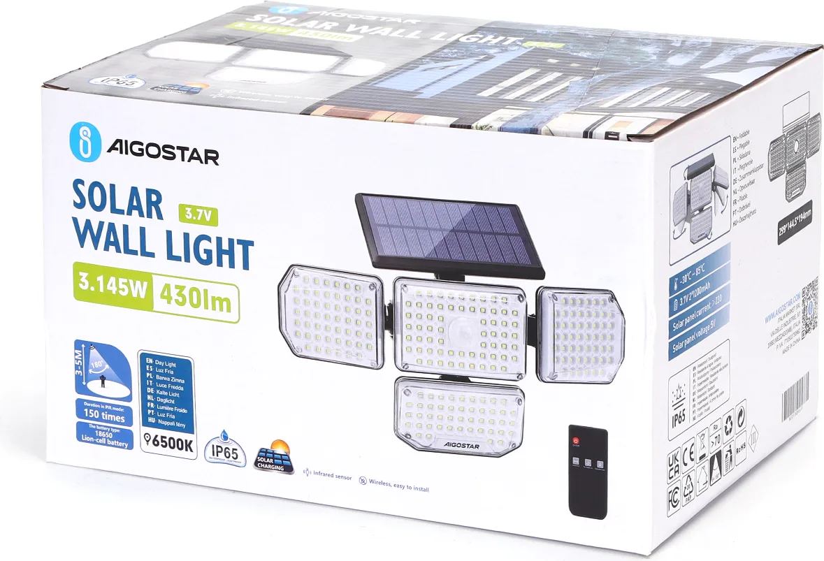 Foco Solar Led Exterior con Sensor de Movimiento — foto 2
