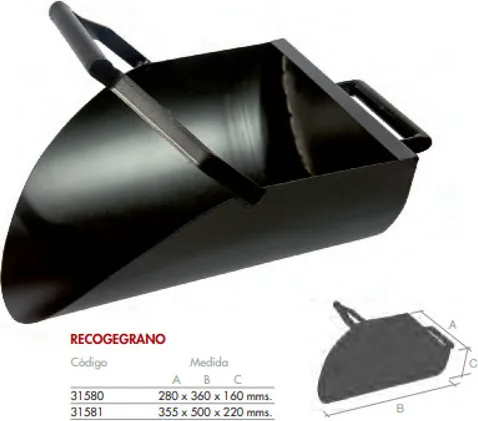 Recogegranos 355x500x220 mm