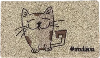 Felpudo Vinilo Rizo Miau 40x70