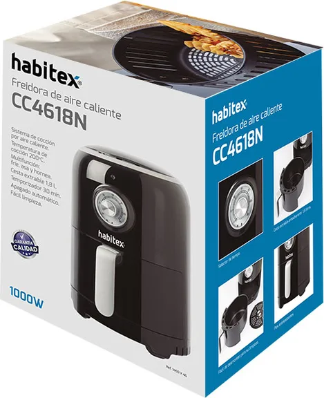 Freidora de aire HABITEX CC4618N 1000W 1,8 L — foto 3