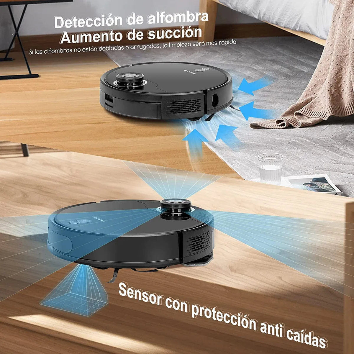 Robot Aspirador y Friegasuelos Laser Aigostar — foto 4