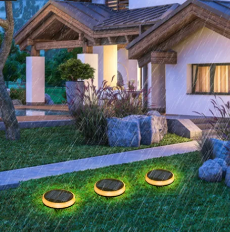 Aplique de suelo jardin Led Solar Redondo CCT — foto 3