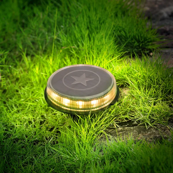 Pack 4 luz solar led suelo jardin Aigostar 3200K Luz — foto 4