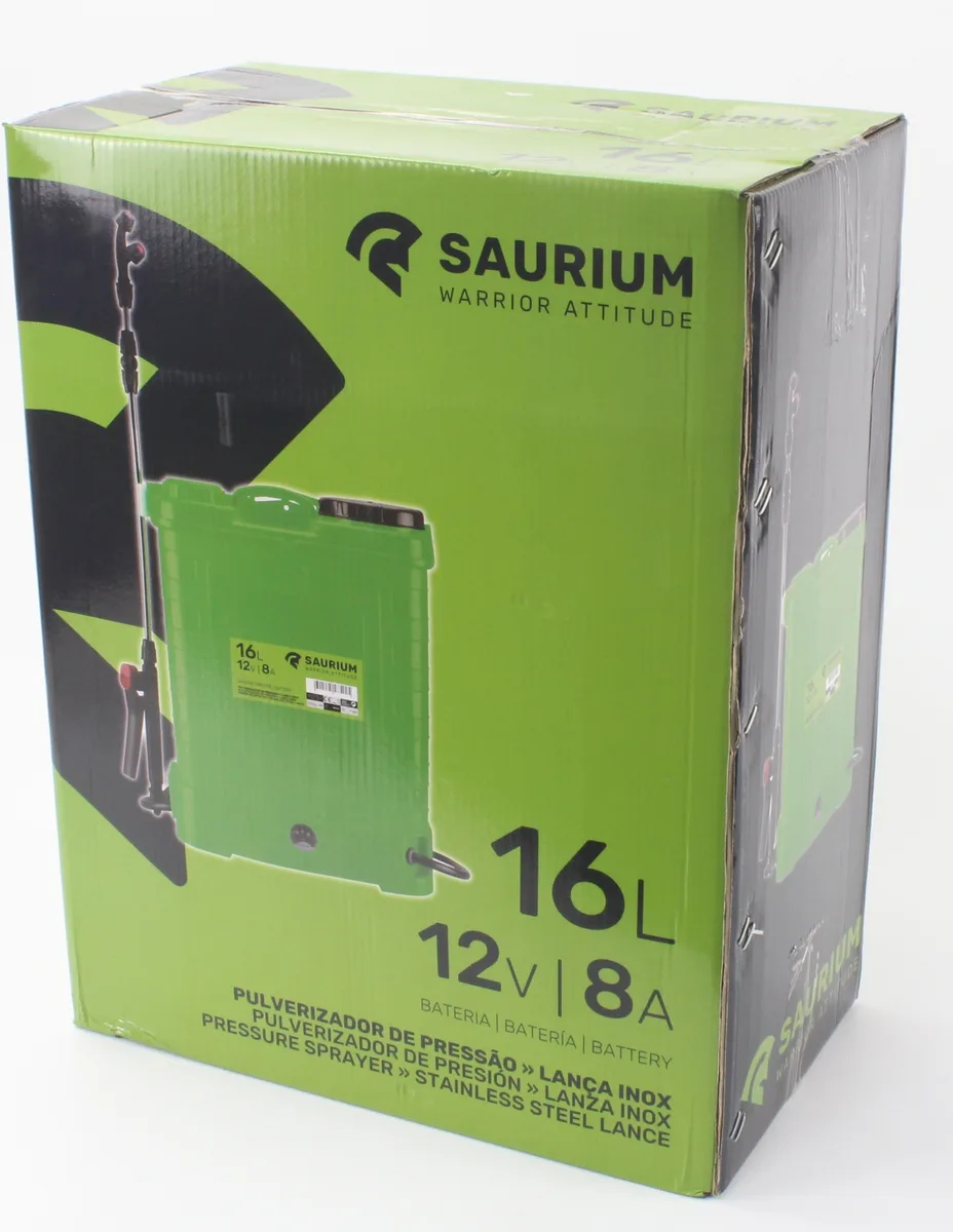 Saurium Pulverizador 16l con Bateria 12v 8 Amperios EXPOSICION — foto 3