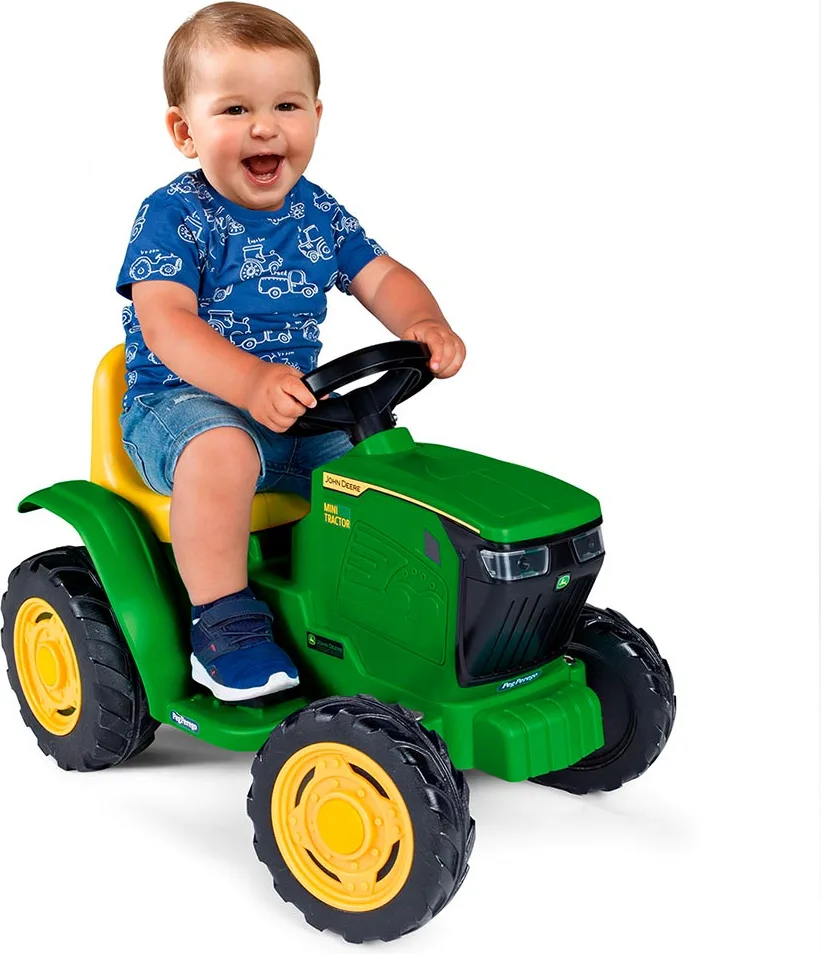 Mini Tractor Electrico John Deere 6V con remolque — foto 6