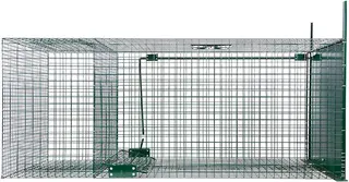 Jaula Trampa para Zorros 2 Departamentos 127x36x47 cm