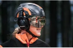 Kit Casco auriculares y  Visor Husqvarna Spire Vent | Protección Profesional para Arboristas — foto 4
