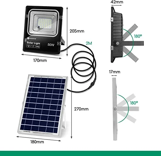 Foco Led con Panel Solar  50W — foto 8