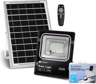 Foco Led con Panel Solar  50W