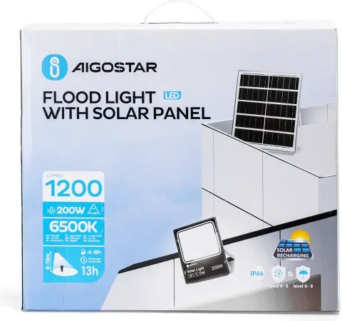 Foco Led con Panel Solar 200W — foto 7