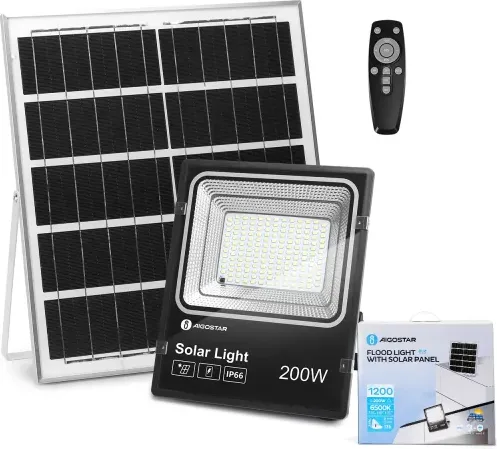 Foco Led con Panel Solar 200W