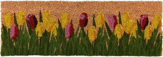 Felpudo Fibra de Coco Tulipanes