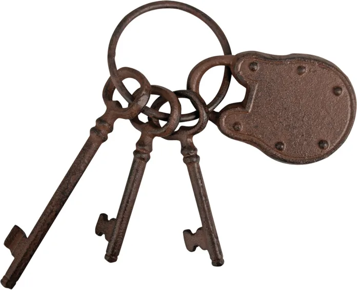 Juego Llaves Antiguas con Candado