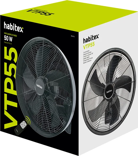 Ventilador Pared Diseño Habitex Vtp-55 — foto 3