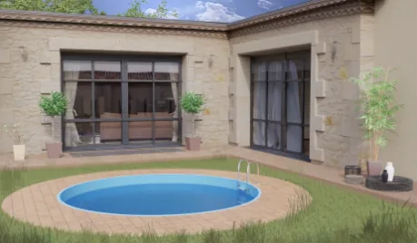 Piscina Enterrada Madagascar Redonda Ø420x150 cm — foto 5