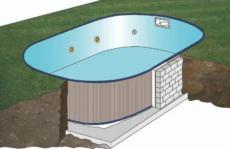 Piscina Enterrada Sumatra Ovalada 600x320x120 cm — foto 2