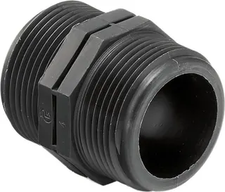 Racor Macho Igual Plastico 1/2"