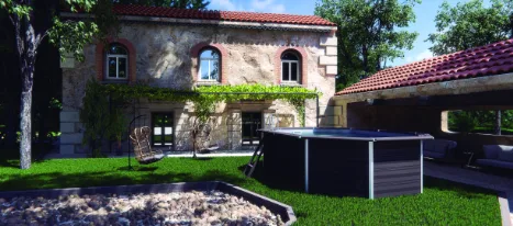 Piscina Avantgarde Ovalada con Led 664x386x124 cm — foto 2