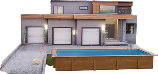 Piscina Sunbay Madera Rectangular 815x420x146 cm