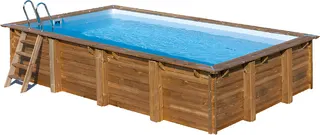 Piscina Sunbay Madera Rectangular 620x420x133 cm