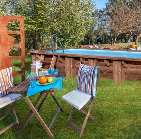 Piscina Sunbay Madera Rectangular 618x320x130 cm — foto 2
