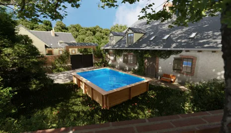 Piscina Sunbay Madera Rectangular  375x200x68 cm — foto 3