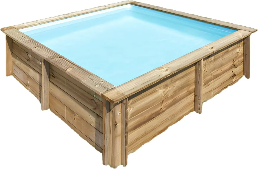 Piscina Sunbay Madera Cuadrada 225x225x68 cm