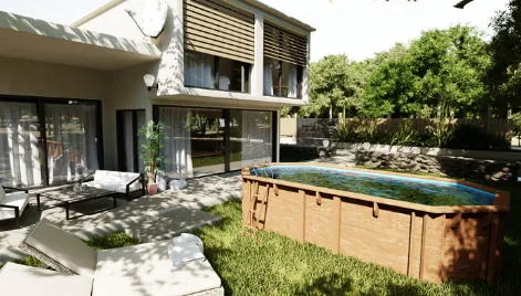 Piscina Sunbay Madera Ovalada 672x472x146 cm — foto 2