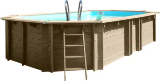 Piscina Sunbay Madera Ovalada 672x472x146 cm