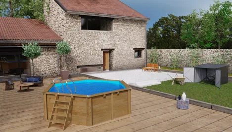 Piscina Sunbay Madera Redonda Ø428 x 136 cm — foto 2