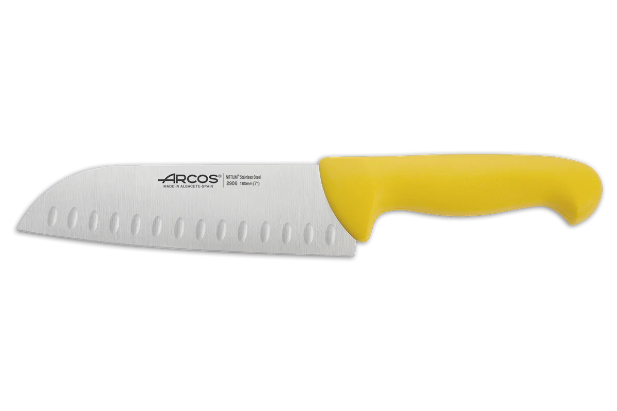 Cuchillo Santoku Amarillo Arcos 18 cm — foto 2