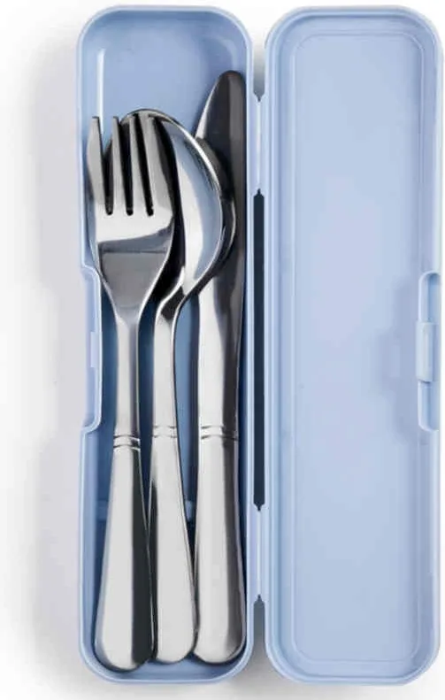 Set 3 Cubiertos con Estuche Lunch Away Ibili
