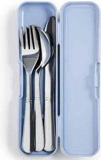 Set 3 Cubiertos con Estuche Lunch Away Ibili