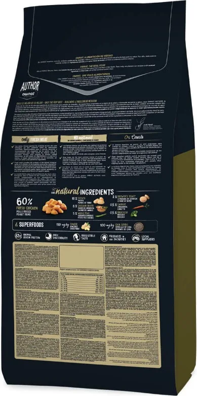 Pienso Gatos Ownat Author Grain Free Sterilized Pollo 1,5 kg — foto 4