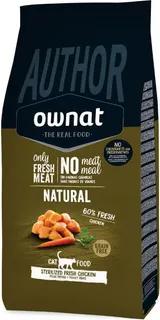 Pienso Gatos Ownat Author Grain Free Sterilized Pollo 1,5 kg