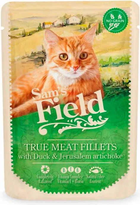 Sam's Field Adult Filetes Pato y Alcachofas Sobre 85 g