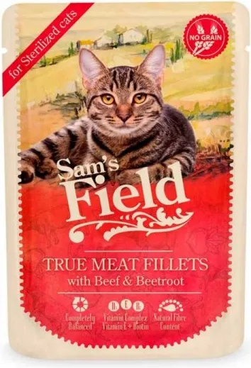 Sam's Field Sterilized Filetes Ternera y Remolacha Sobre 85 g
